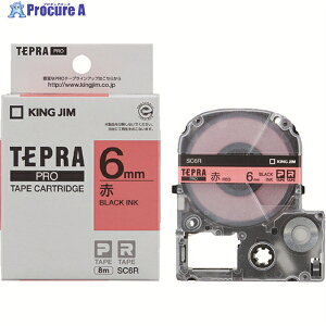 KING JIM �y�����z�u�e�v���vPRO�e�[�v 6mm �ԃ��x��/������ ����8m SC6R 1�� ��304-1140