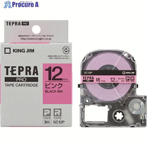 KING JIM �y�����z�u�e�v���vPRO�e�[�v 12mm �s���N���x��/������ ����8m SC12P 1�� ��385-9070