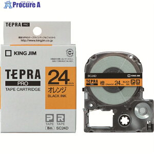 KING JIM �y�����z�u�e�v���vPRO�e�[�v 24mm �I�����W���x��/������ ����8m SC24D 1�� ��385-9100