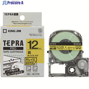 KING JIM �y�����z�u�e�v���vPRO�e�[�v 12mm �L���C�ɂ͂����郉�x��/�����x��/������ ����8m SC12YE 1�� ��431-2686