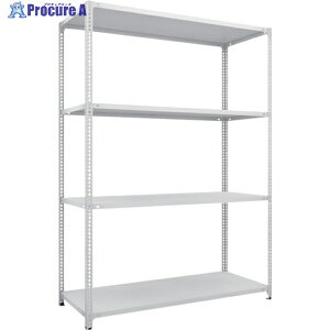 TRUSCO スチールラック SBL型抗菌塗装セミボルトレス軽量棚 W1500XD600XH2100 4段 W色 SBL-7564-W 1台 ◇▼484-5862