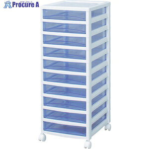 IRIS 221300 �X�[�p�[�N���A�`�F�X�g �z���C�g/�N���A�u���[ 10�i�^�C�v SCE-S1000-BL 1�� ��494-3791