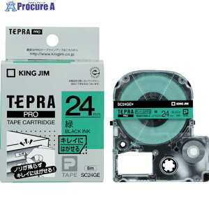 KING JIM �y�����z�u�e�v���vPRO�e�[�v 24mm �L���C�ɂ͂����郉�x��/�΃��x��/������ ����8m SC24GE 1�� ��817-9542