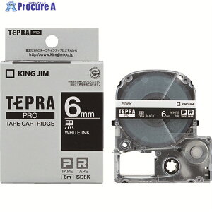 KING JIM �y�����z�u�e�v���vPRO�e�[�v 6mm �����x��/������ ����8m SD6K 1�� ��824-7938