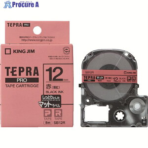 KING JIM �y�����z�u�e�v���vPRO�e�[�v 12mm �}�b�g���x��/�ԃ��x��/������ ����8m SB12R 1�� ��828-0905