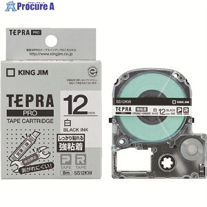 KING JIM �y�����z�u�e�v���vPRO�e�[�v 12mm ���S�����x�� �����x��/������ ����8m SS12KW 1�� ��385-9240