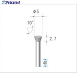 �i�J�j�V �d��CBN�o�[ �t�e�[�p�[�^ ��5×2.7×����3 #120 70° 12514 1�{ ��476-0719