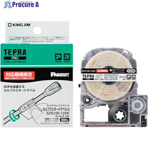 KING JIM �y�����z�u�e�v���vPRO�e�[�v �J�b�g���x���E�p���h�E�B�b�g/�Z���t���~�l�[�g���x��/�����x��/������ �Ή��P�[�u���a��3.0�`7.1mm SZS100-125K 1�� ��337-3691