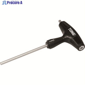 TONE 六角棒レンチ(T形) グリップヘキサゴンレンチ 対辺寸法4mm 全長140mm TGHW-04 1本 ▼217-8918 ●YA513