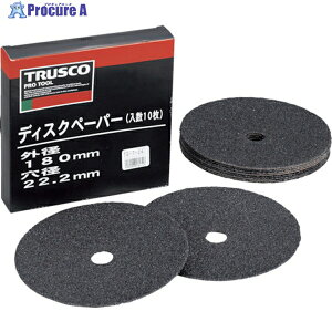 TRUSCO �f�B�X�N�y�[�p�[7�^ ��180X22.2 #100 (10����) TG7-100 1�� ��256-7440
