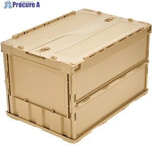 TRUSCO �I���R�� ���^�܂肽���݃R���e�i 50L ���b�N�t�^�t LS�F TR-C50B-LS 1�� ��259-4764