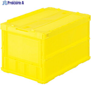 TRUSCO �I���R�� ���^�܂肽���݃R���e�i 50L ���b�N�t�^�t �C�G���[ �� TR-C50B Y 1�� ��344-9327