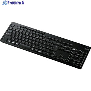 ELECOM �t���L�[�{�[�h Bluetooth �É��݌v �R�� �u���b�N TK-FBM118SKBK 1�� ��368-3954