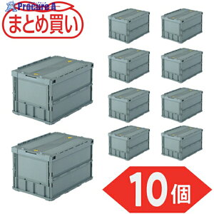 TRUSCO y܂ƂߔzIR ^܂肽݃Rei 50L bNt^t O[ 10 TR-C50B-GY-10P 1S 591-9144