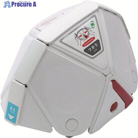 ミドリ安全 子ども用 防災用折りたたみヘルメット フラットメットキッズ TSC-10K ホワイト TSC-10K-W 1個 ▼199-9991