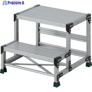TRUSCO ��Ɨp���� 2�i �X�e�b�v���s200 ����0.50m �V��600X400 TSF-265 1�� ��258-0906 ���ԏ�n��