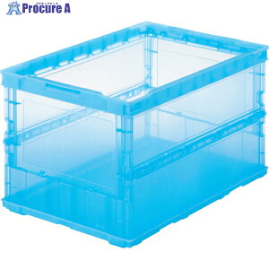 TRUSCO �I���R�� ���^�܂肽���݃R���e�i �X�P���R�� 50L �����u���[ �� TSK-O50B B 1�� ��344-9491