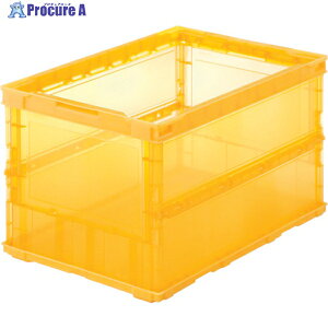 TRUSCO �I���R�� ���^�܂肽���݃R���e�i �X�P���R�� 50L �����I�����W �I�����W TSK-O50B OR 1�� ��344-9513