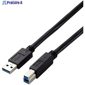 ELECOM USB3.0P[u A-B^Cv dlŒ 3m ubN USB3-AB30BK/ID 1{ 441-3955