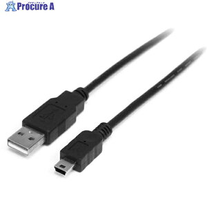 StarTech USB 2.0�P�[�u��/2m/Type�]A - Mini-B/480Mbps/�I�X-�I�X/�u���b�N/�^�C�vA - �~�jB USB2HABM2M 1�{ ��538-8123