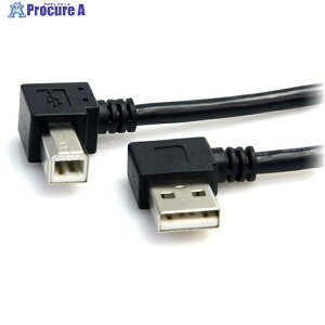 StarTech USB 2.0�P�[�u��/91cm/Type-A - Type-B/L�^�E���R�l�N�^/480Mbps/�I�X-�I�X/�u���b�N USB2HAB2RA3 1�� ��538-8145
