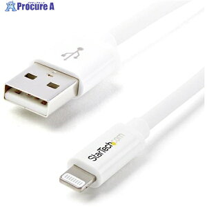 StarTech Lightning�P�[�u��/USB-A/1m/480Mbps/Apple MFi�F��/�z���C�g/iPhone �[�d �Ή� USBLT1MW 1�� ��538-9720