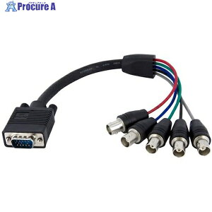 StarTech VGA�P�[�u��/VGA - RGBHV�ϊ�/30cm/VGA - 5x BNC/�I�X-���X/�f�B�X�v���C�P�[�u�� VGABNCMF1 1�� ��538-9735