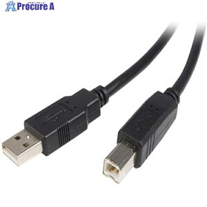 StarTech USB 2.0�P�[�u��/3m/Type-A - Type-B/480Mbps/�I�X-�I�X/�u���b�N/�^�C�vA - B USB2HAB3M 1�� ��539-1264