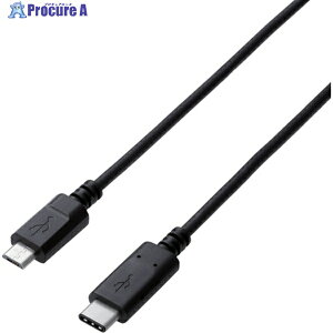 ELECOM USB2.0�P�[�u�� C-microB�^�C�v �F�ؕi 3A�o�� 0.5m U2C-CMB05NBK 1�{ ��792-3163