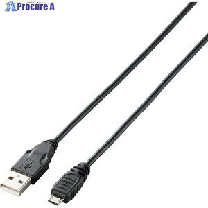 ELECOM USB2.0�P�[�u�� A-microB�^�C�v 0.15m �u���b�N U2C-AMB015BK 1�{ ��828-8929