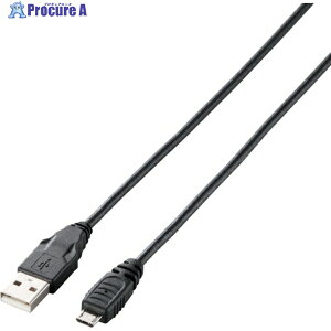 ELECOM USB2.0�P�[�u�� A-microB�^�C�v 1m �u���b�N U2C-AMB10BK 1�{ ��828-8930