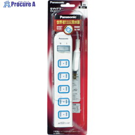 Panasonic 延長コード ザ・タップX 一括防水スイッチ付 6個口 3mコード付 WHA25362WP 1個 ▼762-2112