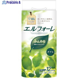 エリエール エルフォーレ トイレットティシュー12R(ダブル) 21000603 1ケース ▼579-2956