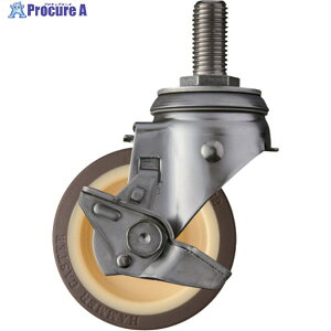 �n���}�[ �˂����ݎ� ���� �L���X�^�[ M20X2.5 �X�e�����X �X�g�b�p�[�t �E���^����(�M�Y���E�x�A�����O��) 100mm ���׏d 313SA-UB100 1�� ��336-9913