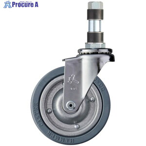 �n���}�[ �p�C�v�����ݎ��L���X�^�[ ���� �ԗ֌a100mm �S���ԗ�(�X�`�[���z�C�[��) ��22�p 4206EX-PR100 1�� ��336-2110