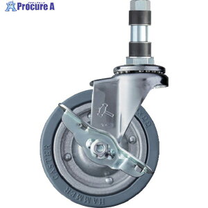 �n���}�[ �p�C�v�����ݎ��L���X�^�[ ����(�X�g�b�p�[�t) �ԗ֌a100mm �S���ԗ�(�X�`�[���z�C�[��) ��22�p 4156EX-PR100 1�� ��814-2586