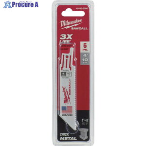 milwaukee THIN KERF���H�p���V�v���\�[�u���[�h 10TPI 101mm(5�{�p�b�N) 48-00-5090 1�� ��565-7180
