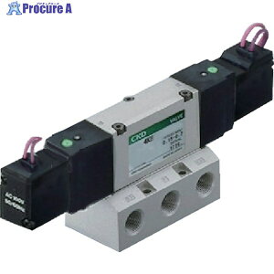 CKD �d���� �p�C���b�g��5�|�[�g�كZ���b�N�X�o���u 4K�V���[�Y 2.7C Rc1/8 AC100V 4KB220-06-AC100V 1�� ��580-7557