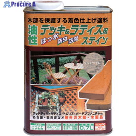 ニッぺ 油性デッキ＆ラティス 0.7L シャドウグレー HUH008-0.7 4976124525865 1缶 ▼859-8994