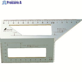 シンワ 一発止型定規アルミ 62113 1個 ▼421-9554