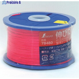シンワ ポリエステル水糸 リール巻蛍光ピンク 太 0.8mm 270m 78480 1個 ▼816-4557