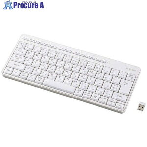 ELECOM �L�[�{�[�h ����2.4GHz �É� �~�j�T�C�Y �����u������ �z���C�g TK-QT11MDMWH 1�� ����734-3705