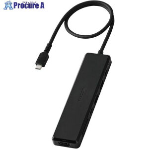 ELECOM Type-C�h�b�N ���Εt�� USB-A×2 HDMI×1 USB-C×2 SD�{microSD�J�[�h DST-N070BPBK 1�� ����739-8434