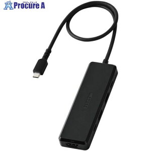 ELECOM Type-C�h�b�N ���Εt�� USB-A×2 HDMI×1 USB-C×2 �u���b�N DST-N050BPBK 1�� ����739-8437