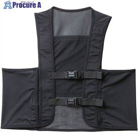 桑和 80056 保冷剤ベスト ブラック XL 80056-4-XL 1着 ▼545-3687
