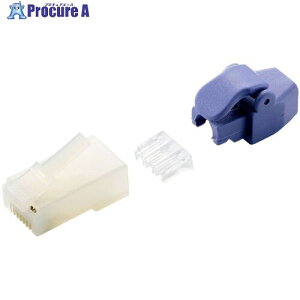 ELECOM RJ45���p�R�l�N�^ Cat6 �P���E���������Ή� ���[�h�o�[�E�v���e�N�^�[�t 10�� �n�[�t�N���A LD-6RJ45T10/TP2 1�� ����715-8201