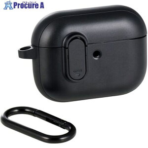 ELECOM AirPods Pro 3�Ή�TOUGH SLIM Lock�P�[�X �J���r�i�t �u���b�N AVA-AP07TSLBK 1�� ����713-6064