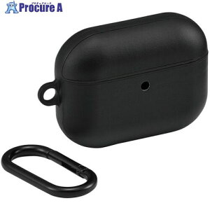 ELECOM AirPods Pro 3�Ή��\�t�g���U�[�P�[�X �J���r�i�t�� �u���b�N AVA-AP07PLCBK 1�� ����713-6071