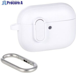 ELECOM AirPods Pro 3�Ή�TOUGH SLIM Lock�P�[�X �J���r�i�t �z���C�g AVA-AP07TSLWH 1�� ����713-6076