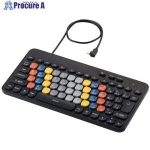 ELECOM KEY PALETTO �L�� USB Type-C�ڑ� �����u������ �~�j�T�C�Y �R�� �u���b�N TK-KP20UMCIBK 1�� ����713-6086